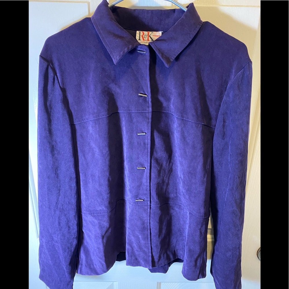 R&K originals women’s purple blazer